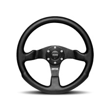 MOMO Competition Black Leather 350mm Steering Wheel New Genuine picture