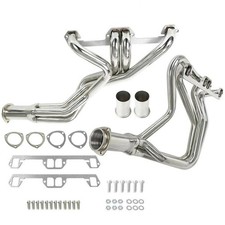For 1972-1991 Dodge 5.2L 5.9L Pair Stainless Steel Tube Long Header Manifold US picture