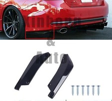 Glossy Black Rear Bumper Lip Diffuser Splitter Canard Protector Car Accessories picture