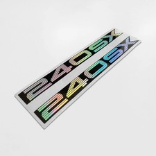 *HOLOGRAPHIC* JDM NISSAN 240SX QUARTER WINDOW SIDE GLASS DECAL RPS13 180SX picture