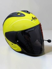 Arai Ram-X Open Face Helmet Fluorescent Yellow XS Cardo Freecom Mount SNELL DOT picture