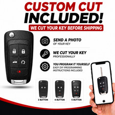 Cut key Replacement for CHEVY 2010-16 Camaro Cruze Equinox Malibu impala GMC picture