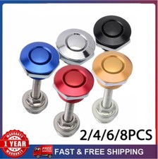 2/4/6/8 Push Button Bonnet Hood Pin Lock Clip Kit Car Quick Release Bumper Latch picture