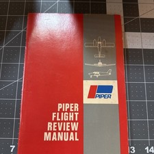 1974 Piper Flight Review Manual Jeppesen Vintage Aviation Review Manual picture
