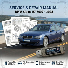BMW ALPINA B7 2007 2008 SERVICE REPAIR WORKSHOP MANUAL USB picture