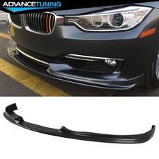 Fits 12-15 BMW F30 3-Series Sedan H-Style Unpainted Front Bumper Lip Spoiler PU picture