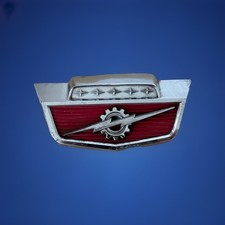 Vintage 1961-1966 Original FORD F100 TRUCK Gear Lighting Bolt OEM HOOD EMBLEM picture