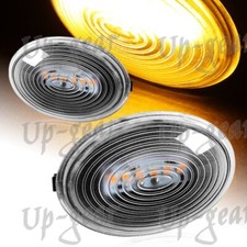 For 07-15 Mini Cooper R55 R56 R57 R58 R59 Clear Lens Amber LED Side Marker Light picture