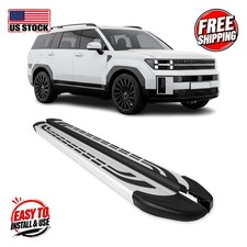 HYUNDAI SANTA FE 2024- Side Steps Silver FABA Aluminium (183) 2Pcs picture