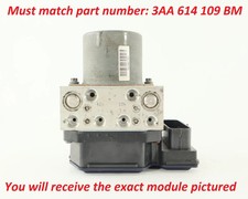 11 - 17 Volkswagen CC ABS Pump Anti-Lock Brake Controller Module 3AA 614 109 BM picture