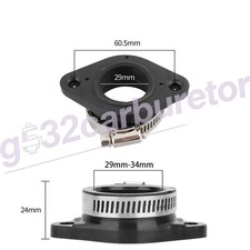 NIBBI 60mm Flange Adapter Manifold 35mm Spigot M-VM28-200K VM24 VM26 TM28 Carb picture