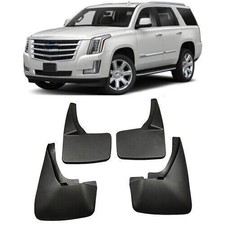 4x/set Molded Splash Gugards Mud Flaps Kit for 2015-2020 Cadillac Escalade Black picture