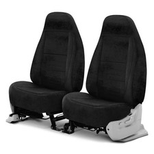 For Nissan GT-R 09-21 Coverking Velour 1st Row Black Custom Seat Covers picture