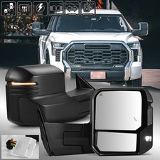 Fit 2022-2024 Toyota Tundra Power Heated Pair Towing Mirrors Turn Signal BSM picture