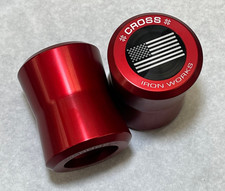 CROSS slider set fits Harley Davidson end cap crash bar frame flat out aluminum picture