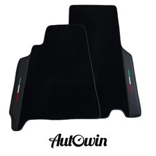 AutoWin Brand Black Floor Mats for Ferrari 550 Maranello 1996-2002 with Leather picture