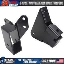 2-4in Lift Twin I-Beam Drop Brackets for Ford F250 F350 Super Duty 2WD 08-26 picture