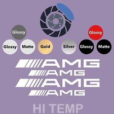4x AMG Premium Oracal 751 Car Brake Caliper Vinyl Decal Hi-Temp Custom Color picture