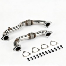 Exhaust Turbocharger Up Pipe Fit For 08-10 Ford F250 F350 F450 F550 Super Duty picture