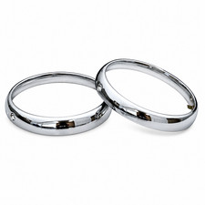 Jaguar Headlight Rims Series 1 & 2 Lotus Elan Europa Set of 2 Pieces for E-type picture