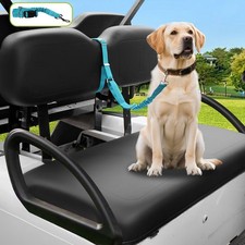 Golf Cart Dog Seat Leash, Pet Dog Seat Belt Harness, Adjustable Straps, Blue picture