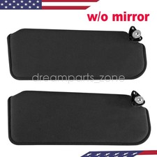 For 1993-2002 Firebird Pontiac Chevy Camaro Sun Visor Black W/O Mirror PAIR picture