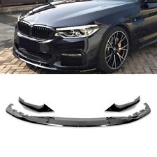 Front Bumper Spoiler Lip Fits For 17-20 BMW 5-Series G30 M-Sport Painted Black picture