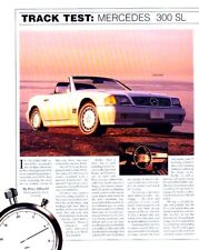 1990 Mercedes Benz 300SL Roadster Original Car Review Report Print Article J971 picture
