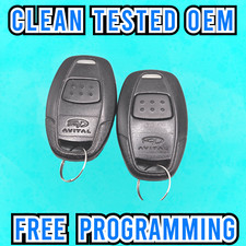 2X PAIR AVITAL REMOTE START FOB TRANSMITTER 1 BUTTON GREEN LED EZSDEI471H 7111L picture