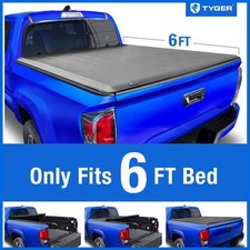 TYGER T1 Soft Roll-up Tonneau Cover for 2016-2023 Toyota Tacoma 6' Bed picture
