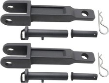 A20-6014 2x Tow Hook for Peterbilt/Kenworth set with Pull Pin&Frame Pin 10KG New picture
