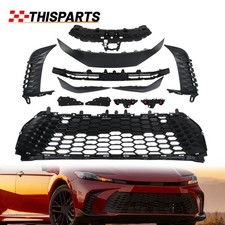 11PCS Front Bumper Grille+Side Cover+Lamp Cover Set For Toyota Camry SE XSE 2025 picture