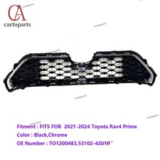 For 2021 2022 2023 2024 Toyota Rav4 Prime Front Bumper Grill Upper Center Grille picture
