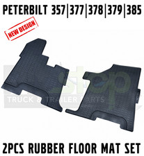 Custom Heavy-Duty Rubber Floor Mats Fits Peterbilt 357 377 378 379 385 Pre-2004 picture
