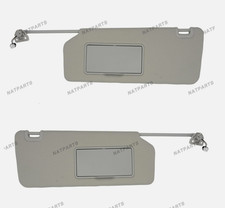 2X Sun Visor w/ Light Mirror for Nissan Titan 2004-2024 96401-EZ70B 96400-EZ70B picture