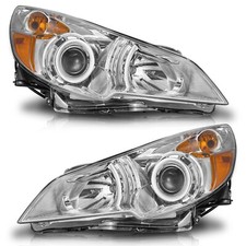 WEELMOTO For 2010-2014 Subaru Outback Legacy Projector Headlights Assembly Pair picture