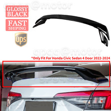 For Honda Civic Sedan 2022+ 2Tone Glossy Black HP Style Rear Trunk Spoiler Wing picture
