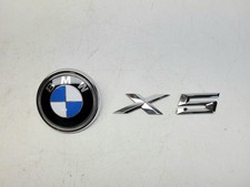 14-18 BMW X5 F15 Rear Hatch Roundel Crest Emblem 51147294465 & Chrome X5 Badge picture