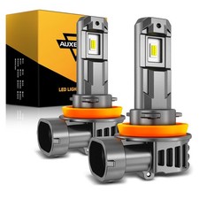 AUXBEAM H9 H11 LED Headlight Super Bright Bulbs Kit 6500K White High/Low Beam picture