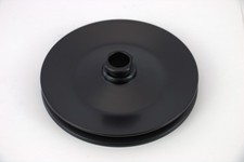 GM Black Steel Power Steering Pump Pulley Single Groove V-Belt 3/4 Press Fit picture