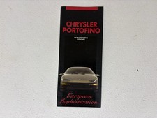 Chrysler Lamborghini Portofino Concept Car Pamphlet RARE picture