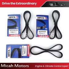 EPDM ALT-AC-Pwr 3 Drive Belt Set for 1997-2001 Honda CRV 4PK820 4PK845 4PK895 picture