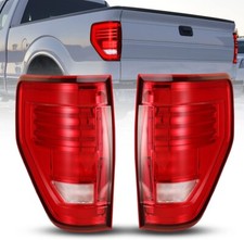 Upgrade Red Lens LED Sequential Tail Lights Brake Lamps For 2009-2014 Ford F-150 picture