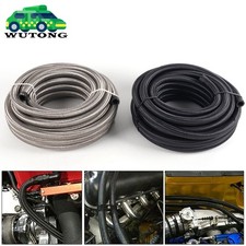 4AN-6AN-8AN-10AN-12AN CPE Fuel Line Nylon & Stainless Steel Braided Fuel Hose picture