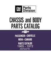 1965-1972 Chevrolet Chevelle, Nova, Camaro Parts Book picture