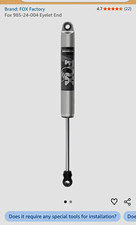 Fox Shocks 985-24-004 Fox 2.0 Performance Series Smooth Body IFP Shock picture