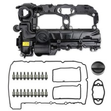 MITZONE N26 Engine Valve Cover with Gasket Bolts Kit & Oil Cap for BMW...  picture