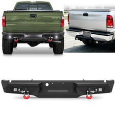 Off-Road Rear Bumper Fits 1999-2016 Ford F250 F350 F450 Super Duty W/ LED Lights picture