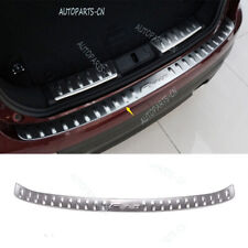 For Jaguar F-PACE 2017-2024 Silver Steel Outer Rear Bumper Protect Guard Strip picture