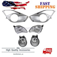 For 2013-2015 Toyota Avalon Bumper Fog Lamp Set W/ Turn Signal Lights + Bezels picture
